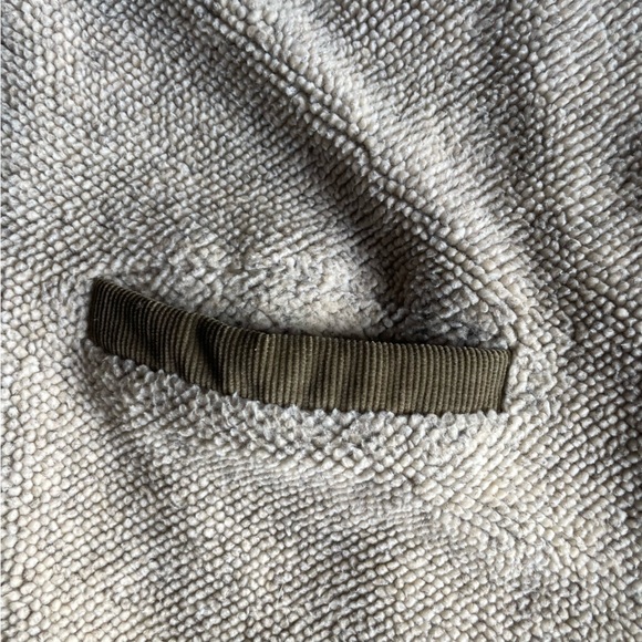 Vintage Innovations by IZZI Ivory Relaxed Button Sherpa Jacket Barn Coat Medium - Picture 9 of 12